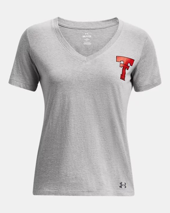 Women's UA Performance Cotton Collegiate V-Neck Product Image