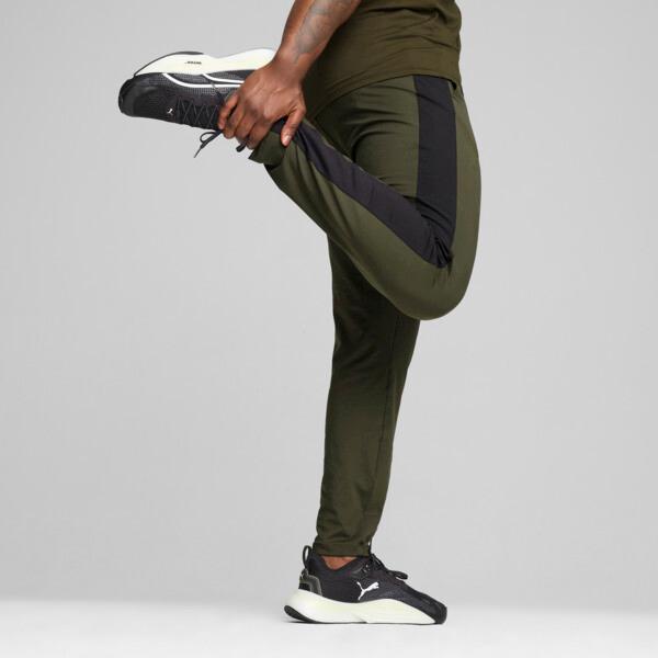 PUMA CLOUDSPUN Men's Jogger Pants in Dark Olive/Black Product Image