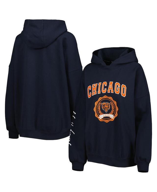 Womens Tommy Hilfiger Navy Chicago Bears Becca Drop Shoulder Pullover Hoodie Product Image