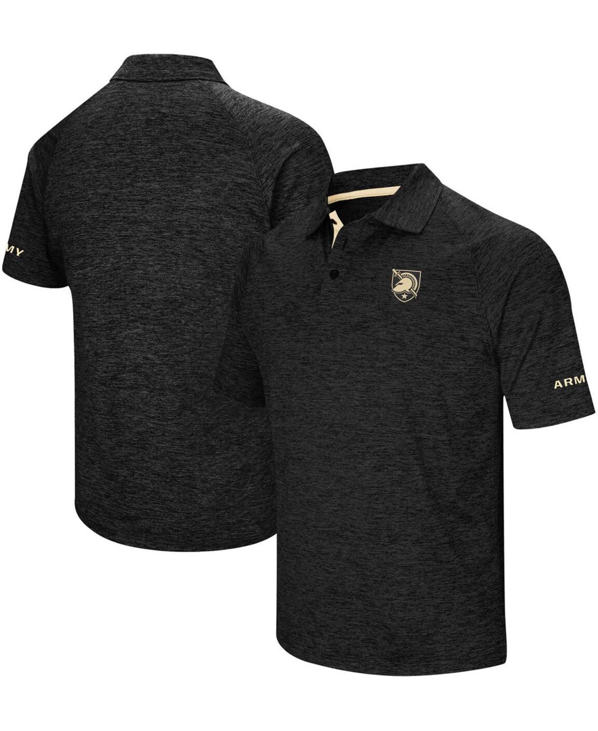 Mens Colosseum Black Army Black Knights Down Swing Polo Product Image