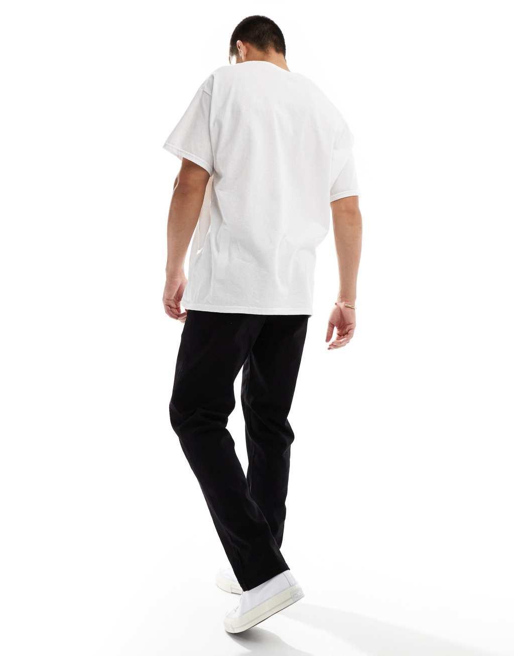 Only & Sons straight fit chinos in black Product Image