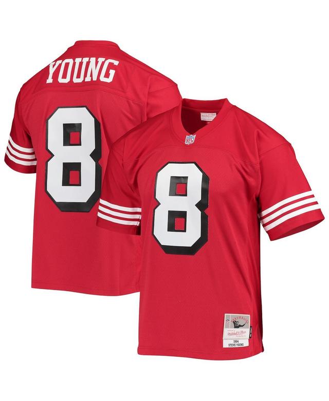 Mens Mitchell & Ness Steve Young Scarlet San Francisco 49ers 1994 Legacy Replica Jersey - Scarlet Product Image