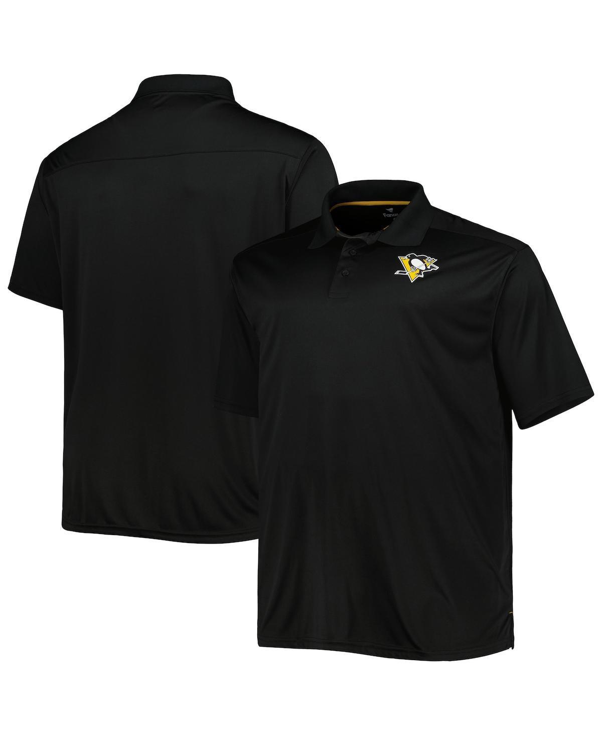 Mens Black Pittsburgh Penguins Big and Tall Team Color Polo Shirt Product Image