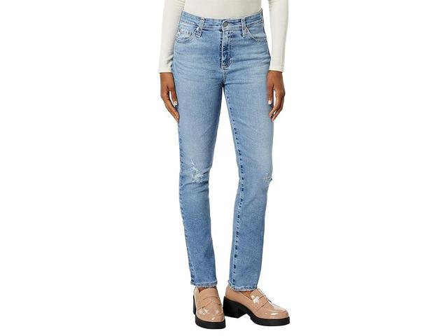 AG Mari High Waist Slim Straight Leg Jeans Product Image