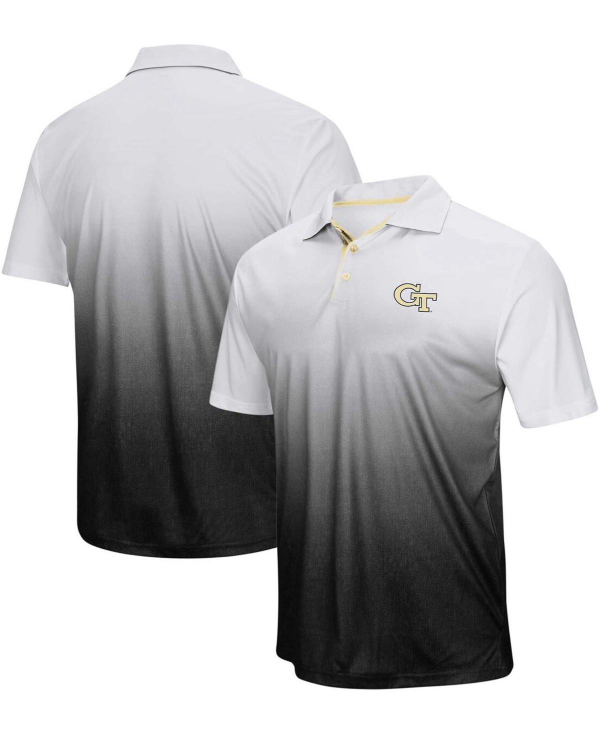 Mens Colosseum Gray GA Tech Yellow Jackets Magic Team Logo Polo Product Image