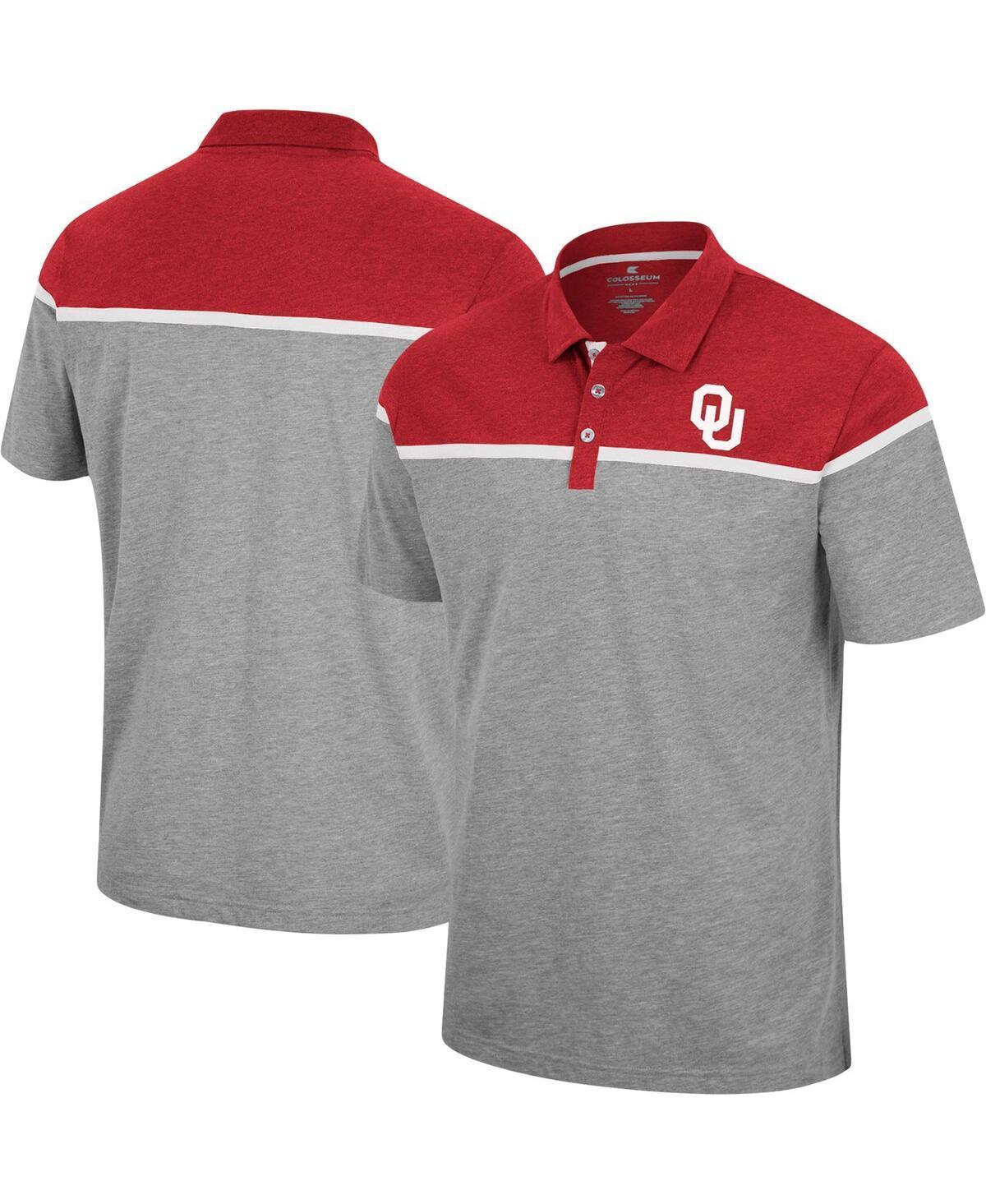 Mens Colosseum Heather Gray Iowa State Cyclones Chamberlain Polo Shirt Product Image