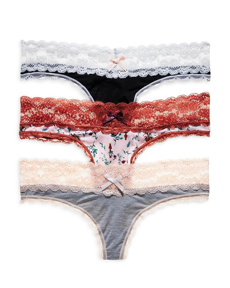 Honeydew Intimates 3-Pack Lace Thong Product Image