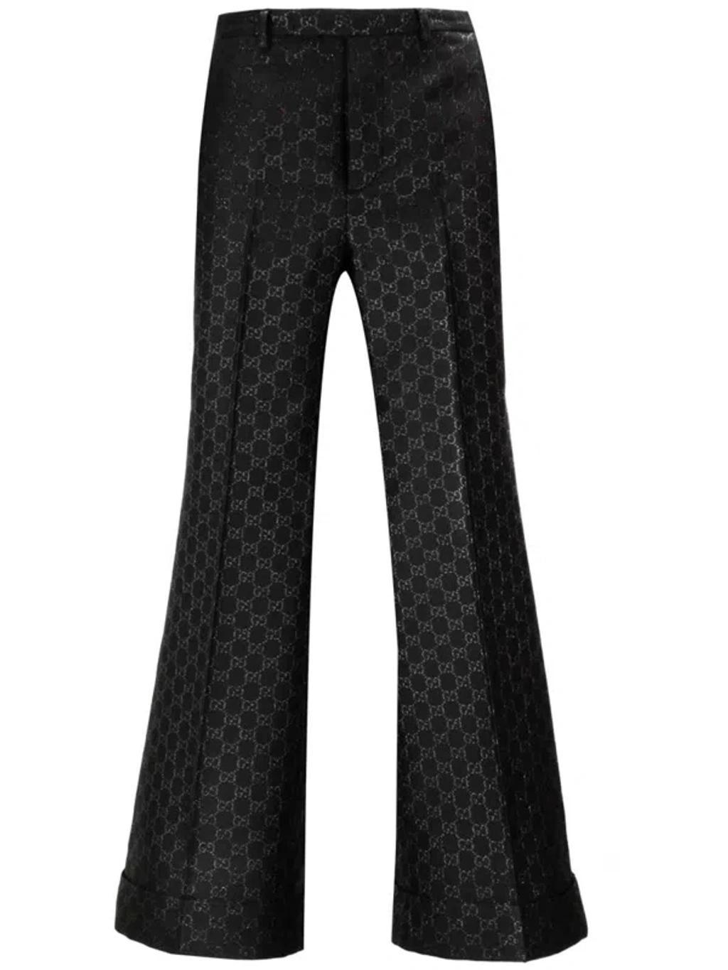 Gg Slim Fit Trousers In Black Product Image