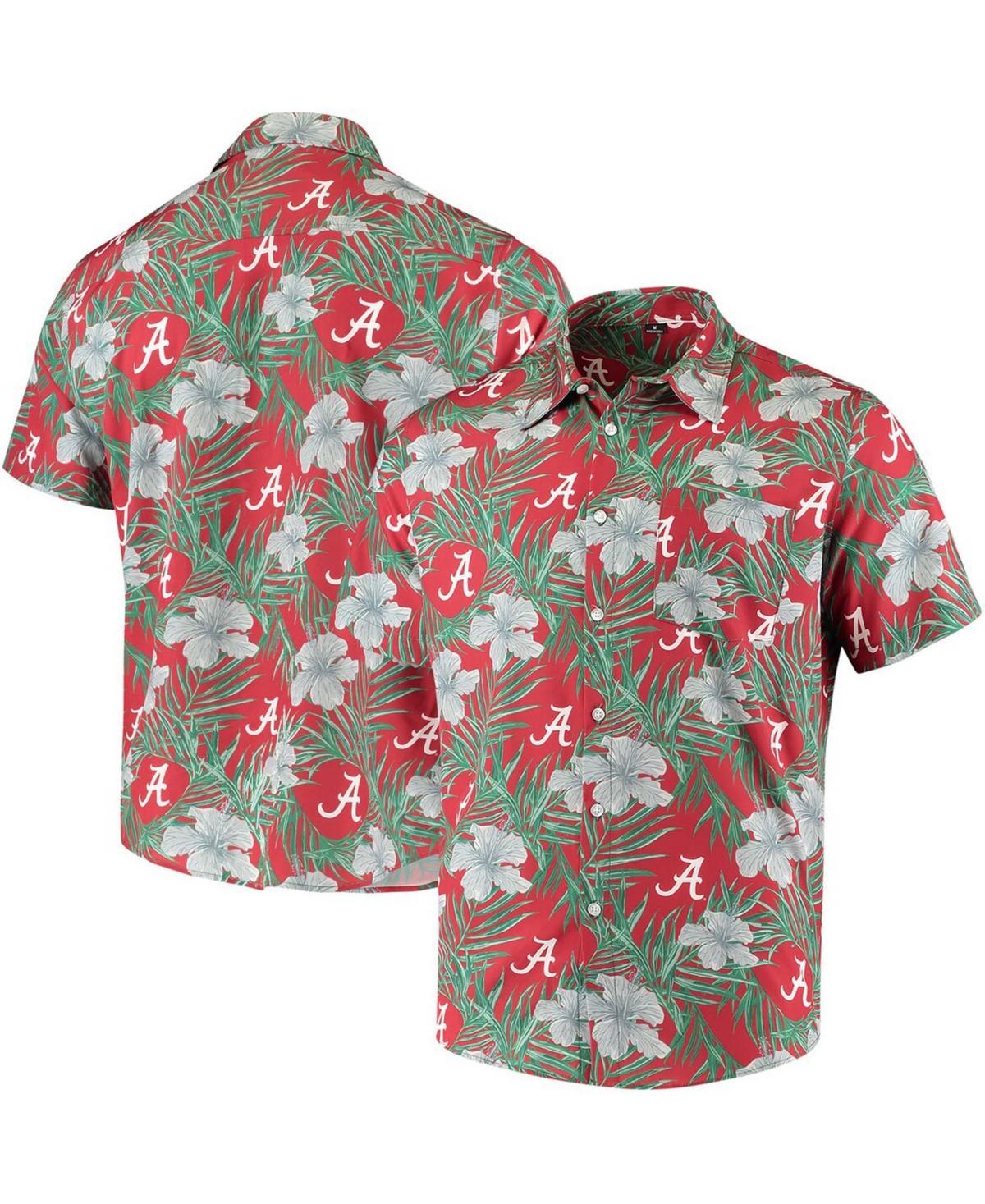 Mens Crimson Alabama Crimson Tide Floral Button-Up Shirt Product Image