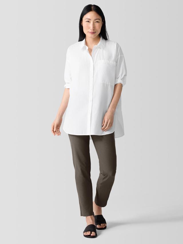 EILEEN FISHER Washable Stretch Crepe Pantfemale Product Image