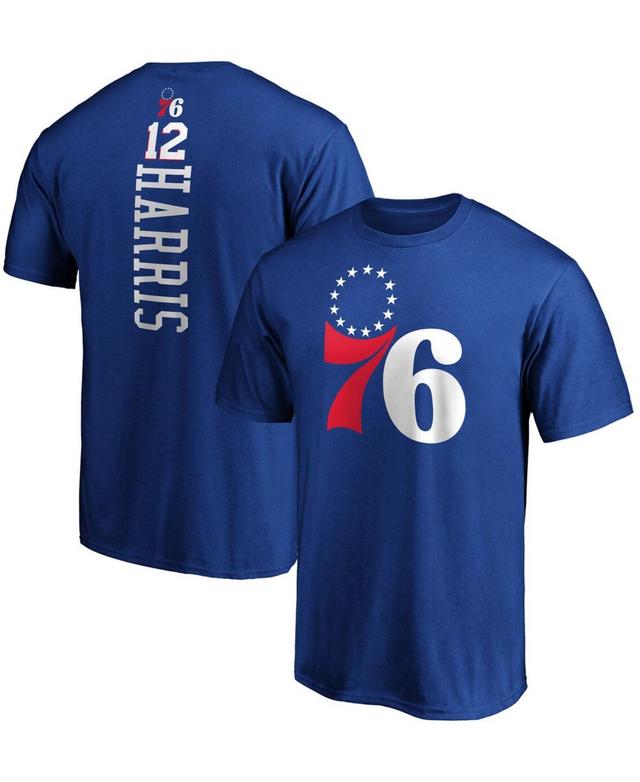 Mens Fanatics Branded Tobias Harris Royal Philadelphia 76ers Team Playmaker Name & Number T-Shirt Product Image