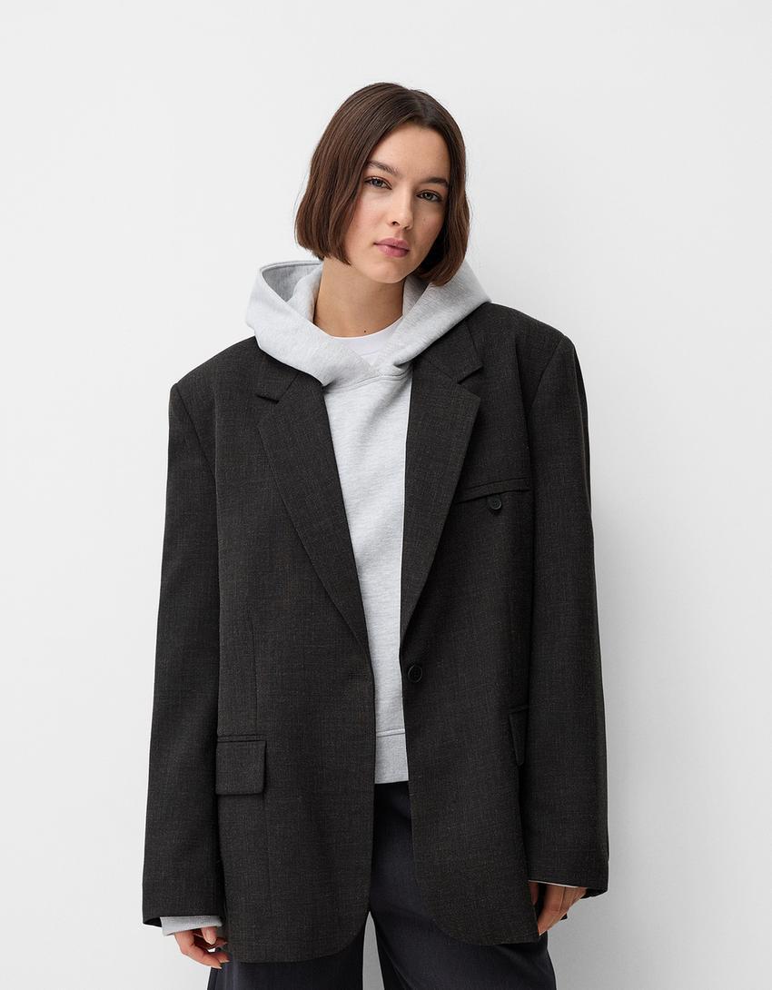 Oversize flecked blazer Product Image