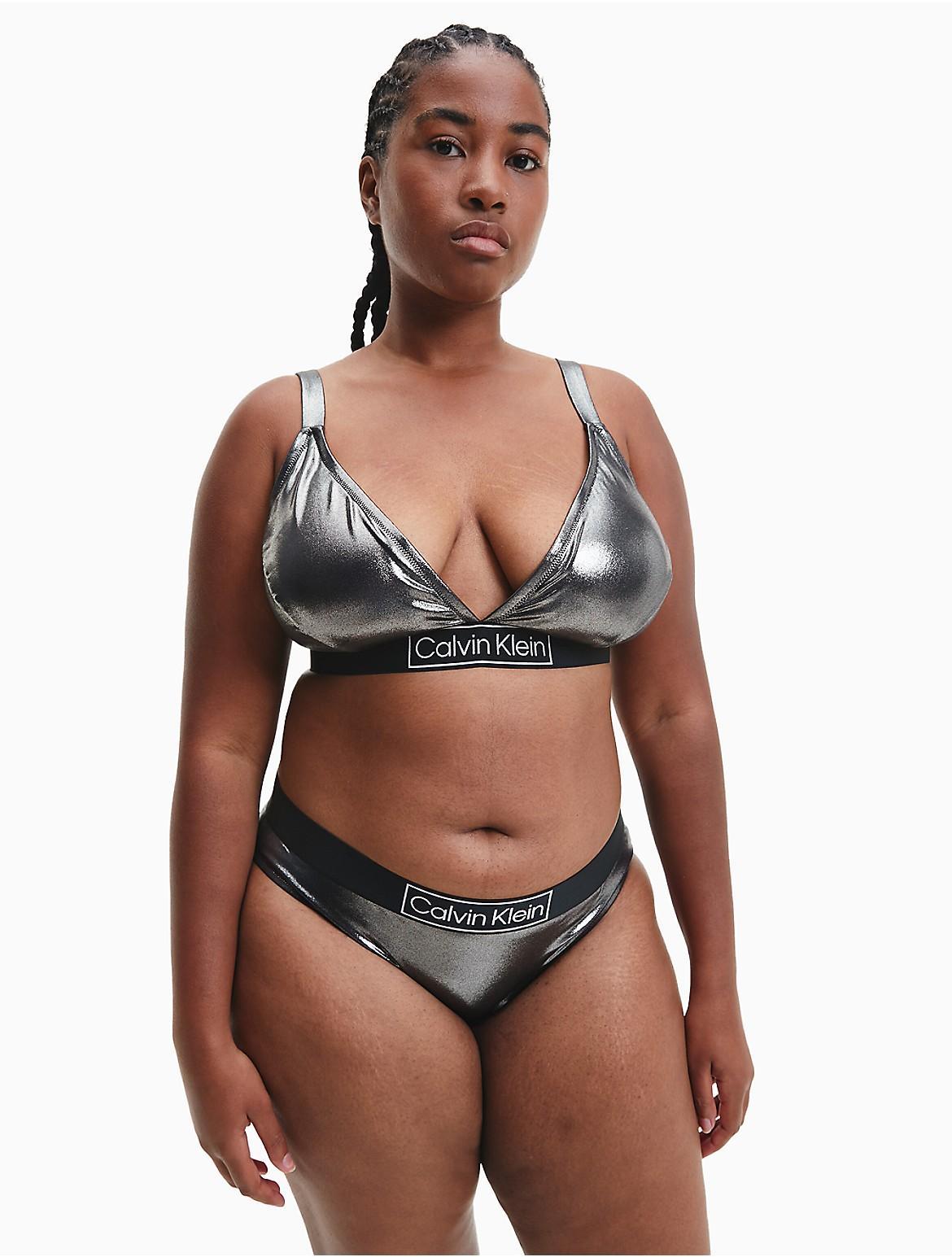 Calvin Klein Womens Core Festive Plus Bikini Bottom - Black - 2X Product Image