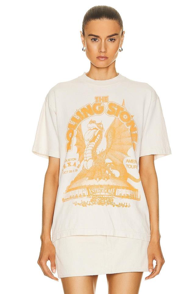 SIXTHREESEVEN The Rolling Stones Tour T-Shirt in White Product Image