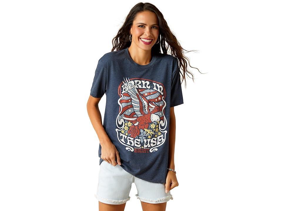 Ariat USA Born T-Shirt Heather) Women's Clothing Product Image