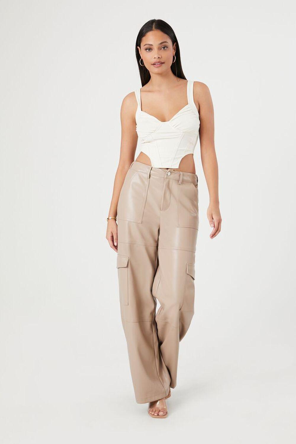 Faux Leather Cargo Pants | Forever 21 product image