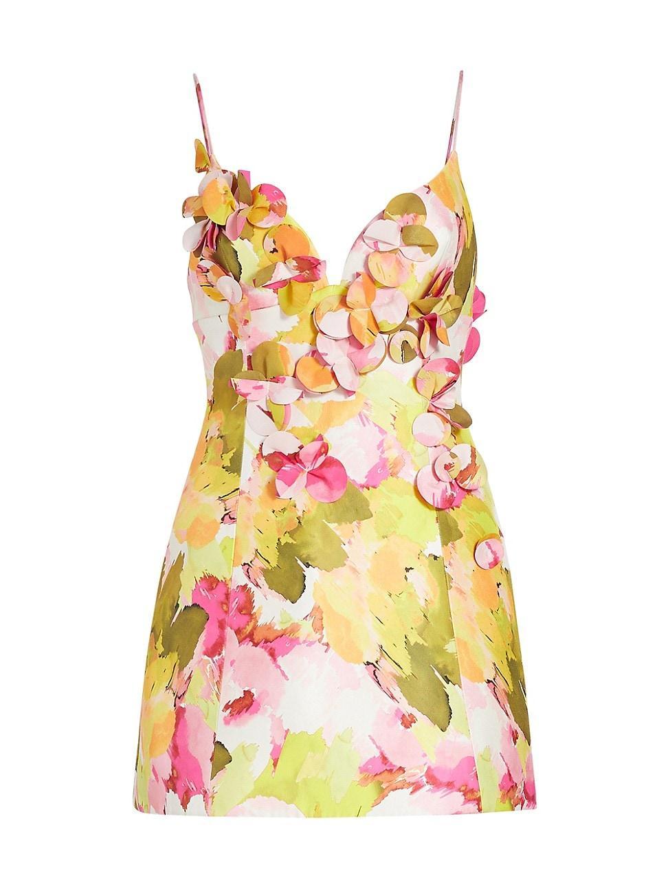 Womens Isla Sculpted Floral Minidress Product Image