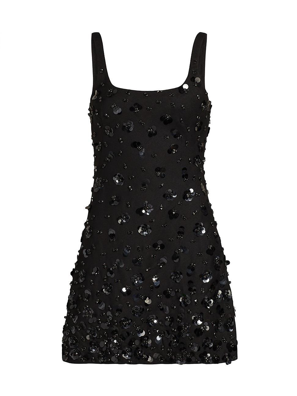 Womens Ziva Embellished Fit & Flare Minidress Product Image