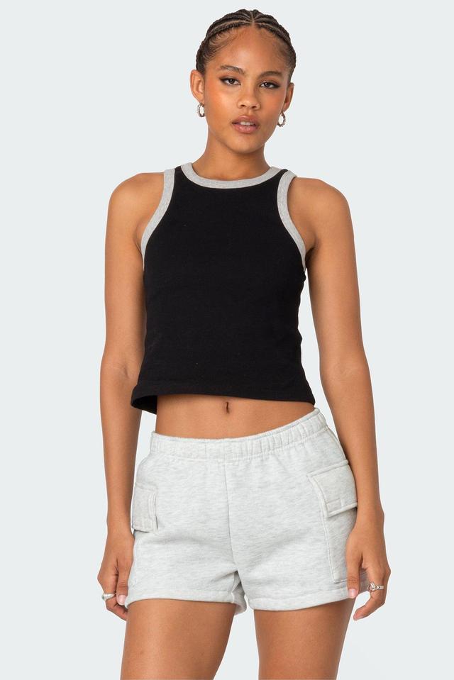 Wes Contrast Ribbed Tank Top Product Image