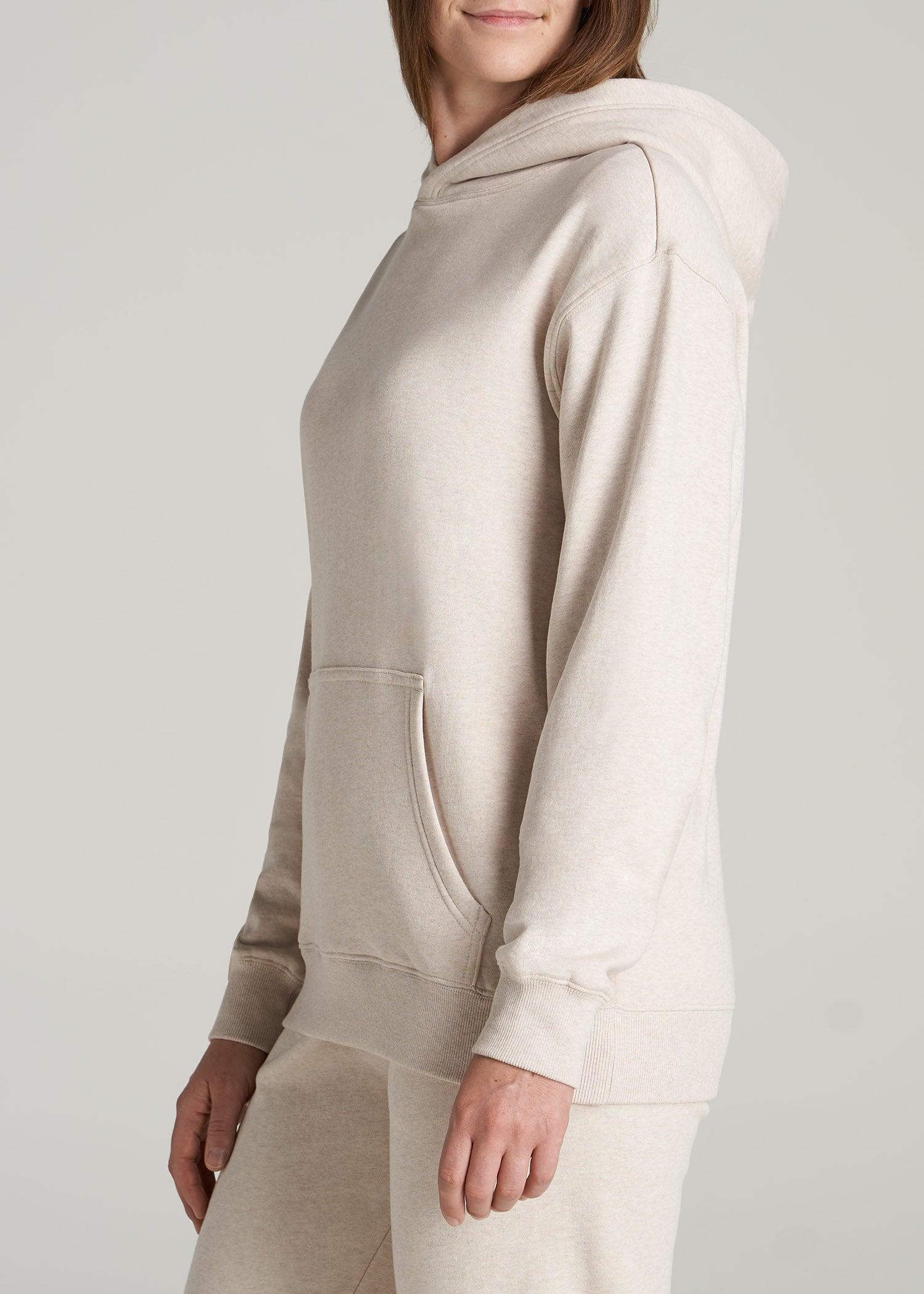 Wearever Fleece Relaxed Fit Women's Tall Hoodie in Oatmeal Mix Female Product Image