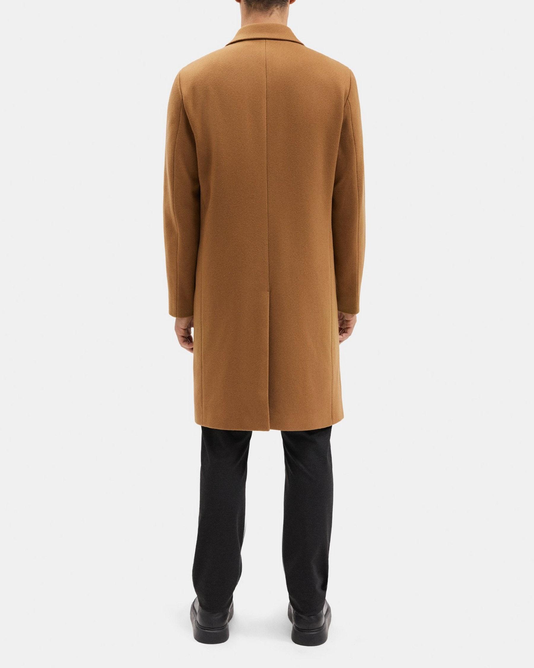 Tailored Coat in Wool-Blend Twill Product Image