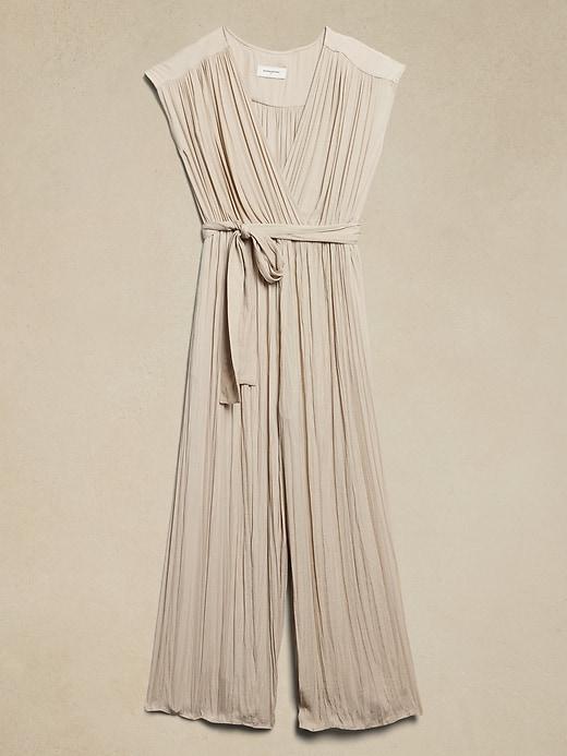 Crystal Pleated Jumpsuit Product Image