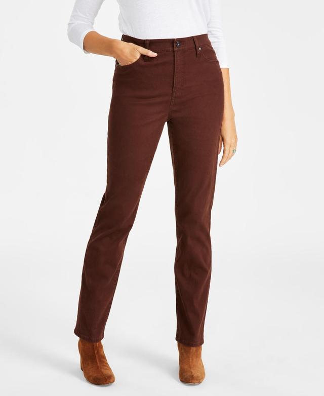 Style & Co Womens Straight-Leg High Rise Jeans, Created for Macys Product Image