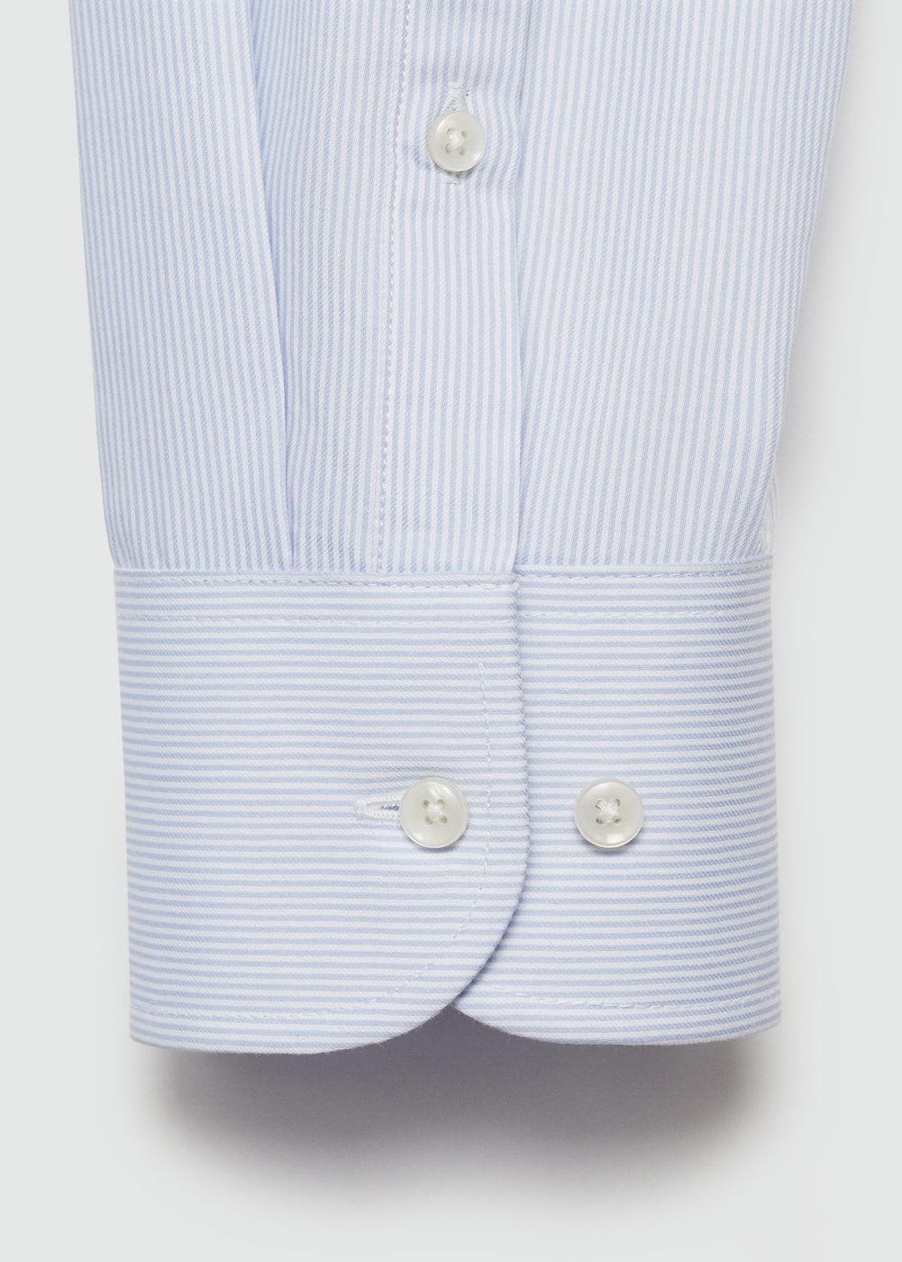 Mango Mens Twill Pinstripe Dress Shirt Product Image