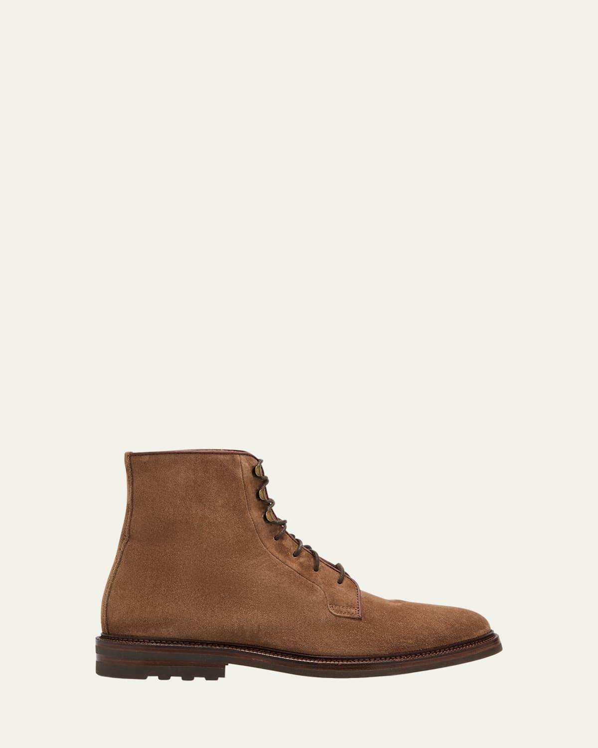 Mens Suede Lace-Up Boots Product Image