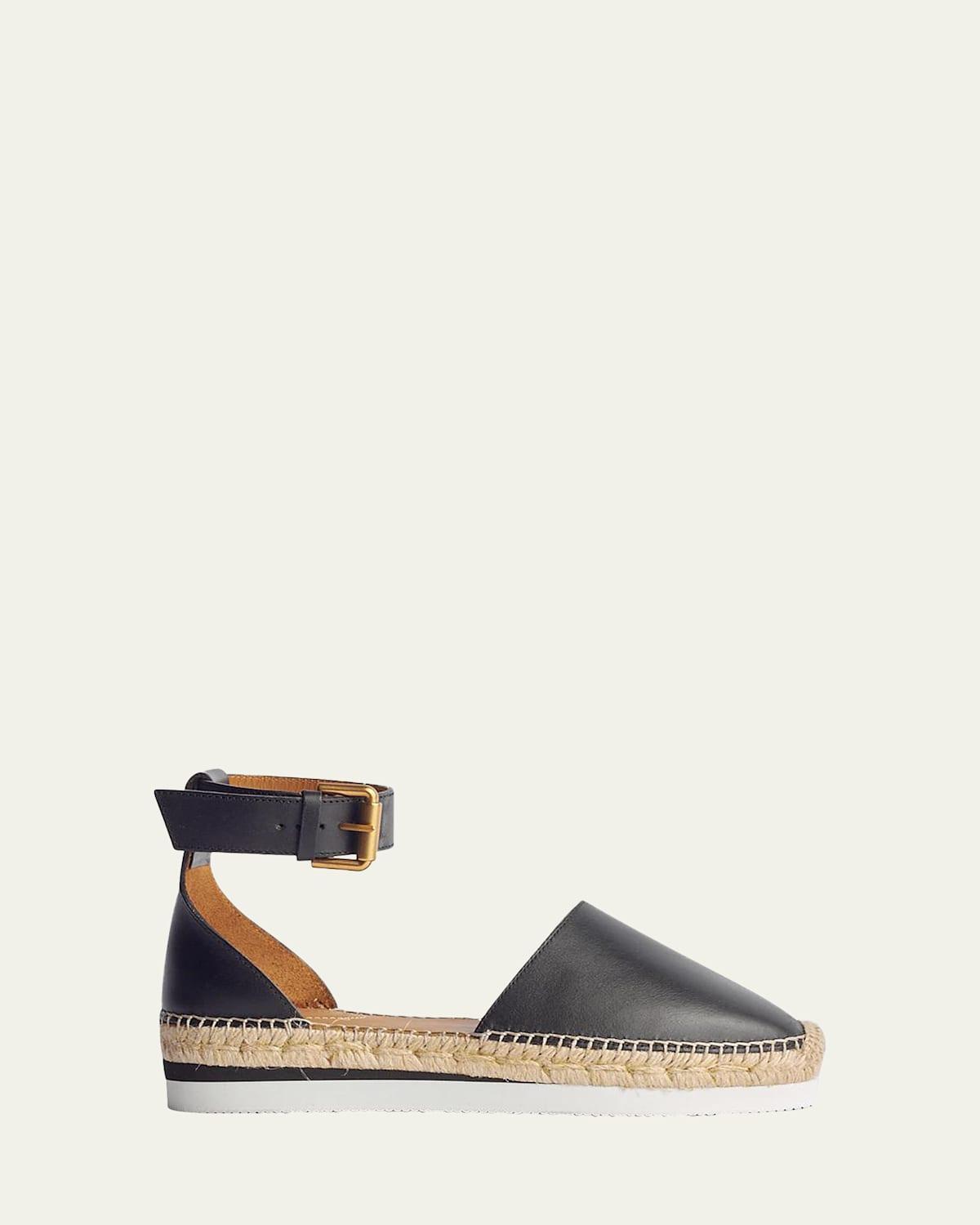 Womens Glyn Leather Espadrilles Product Image