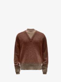 GRADIENT V-NECK SWEATER in brown | JW Anderson US  Product Image