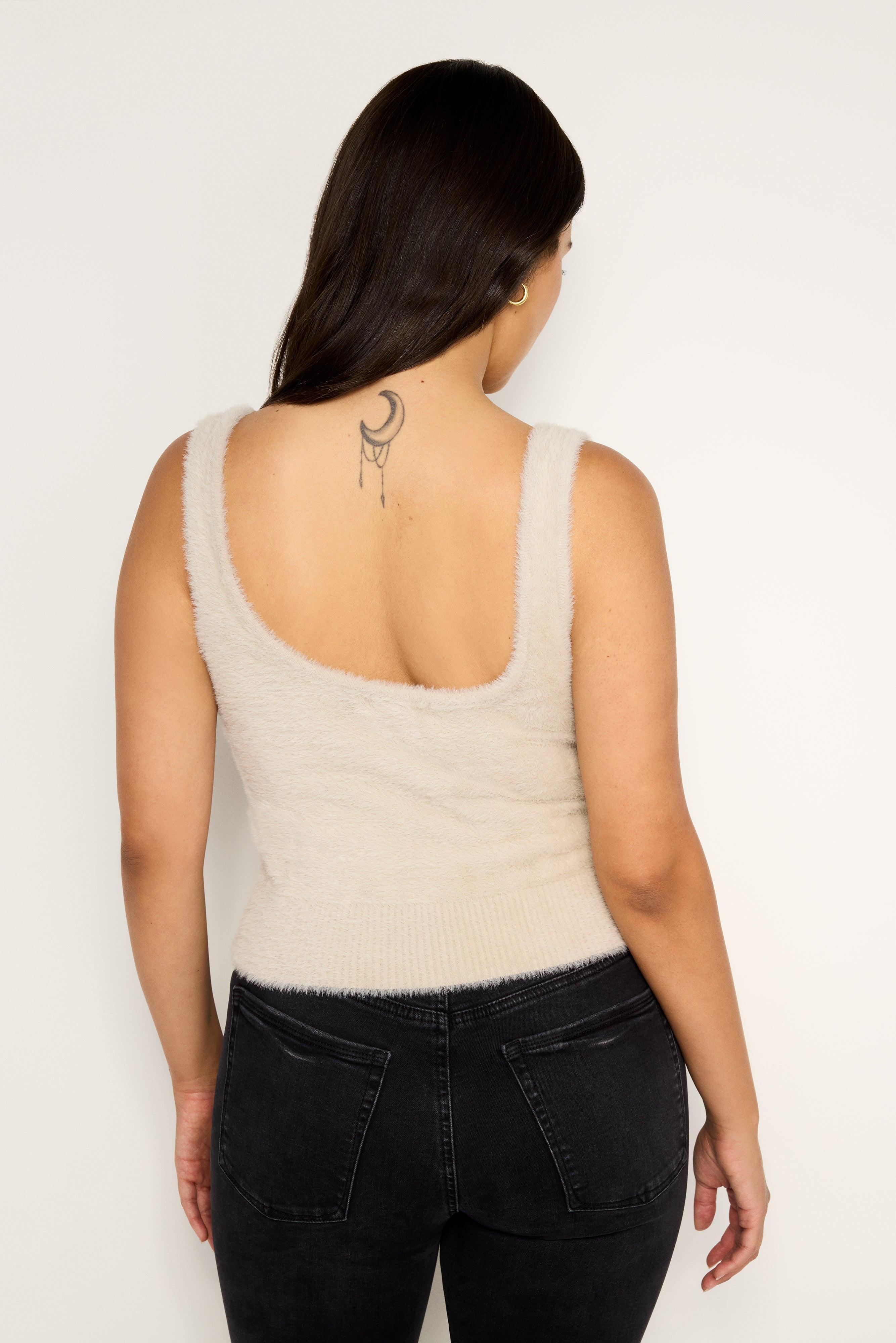 FUZZY TANK TOP | FLAX001 Product Image