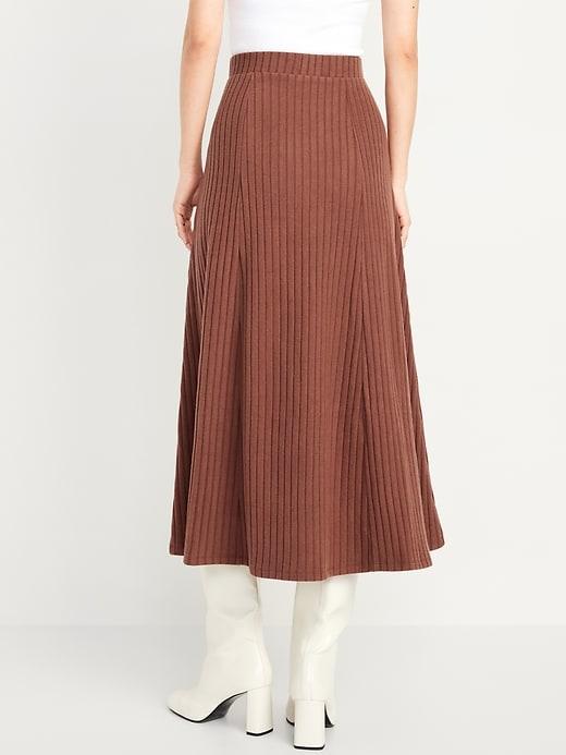 Cozy Ribbed Maxi Skirt Product Image