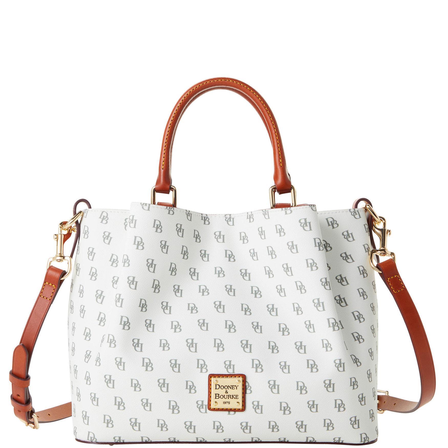 Dooney & Bourke Womens Gretta Coated Cotton Brenna Bag in Bone Product Image