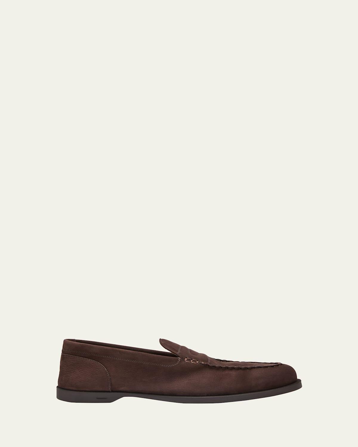 Mens Pace Nubuck Penny Loafers Product Image