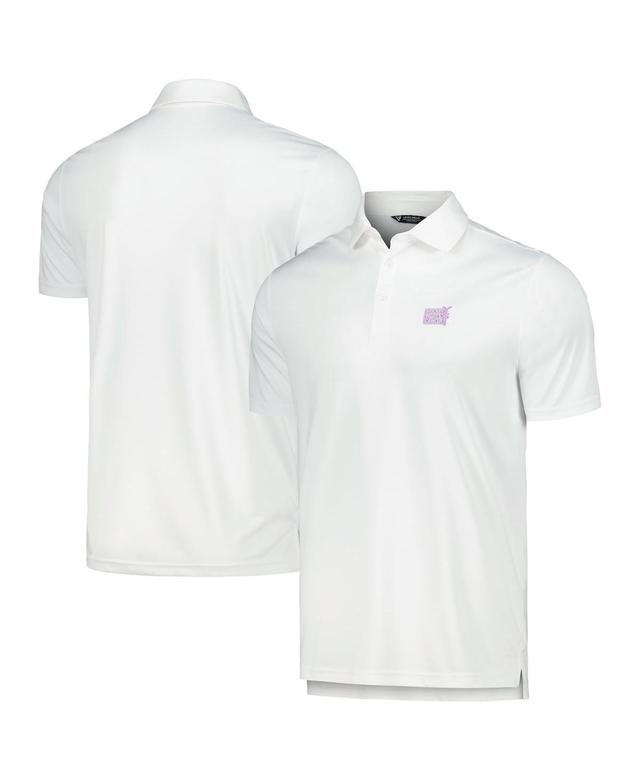 Levelwear Mens White Nhl 2023 Hockey Fights Cancer Core Logo Polo Product Image