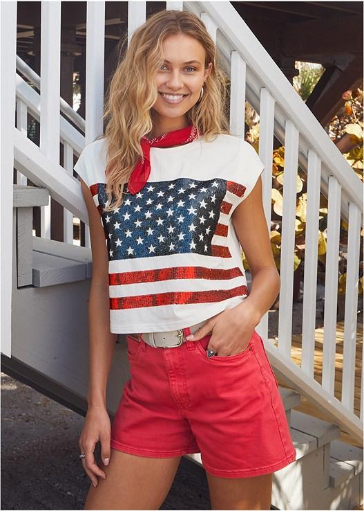 Stars Stripes Sequin Top product image