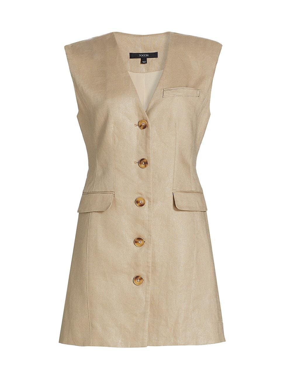 Womens Hayden Linen Vest Minidress Product Image