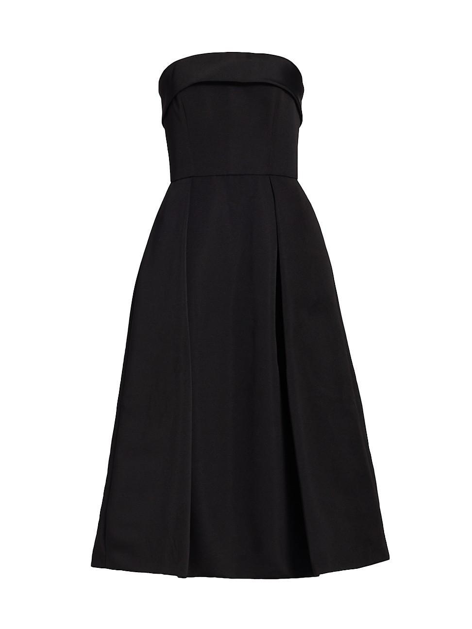 Womens Faille Strapless Dress Product Image