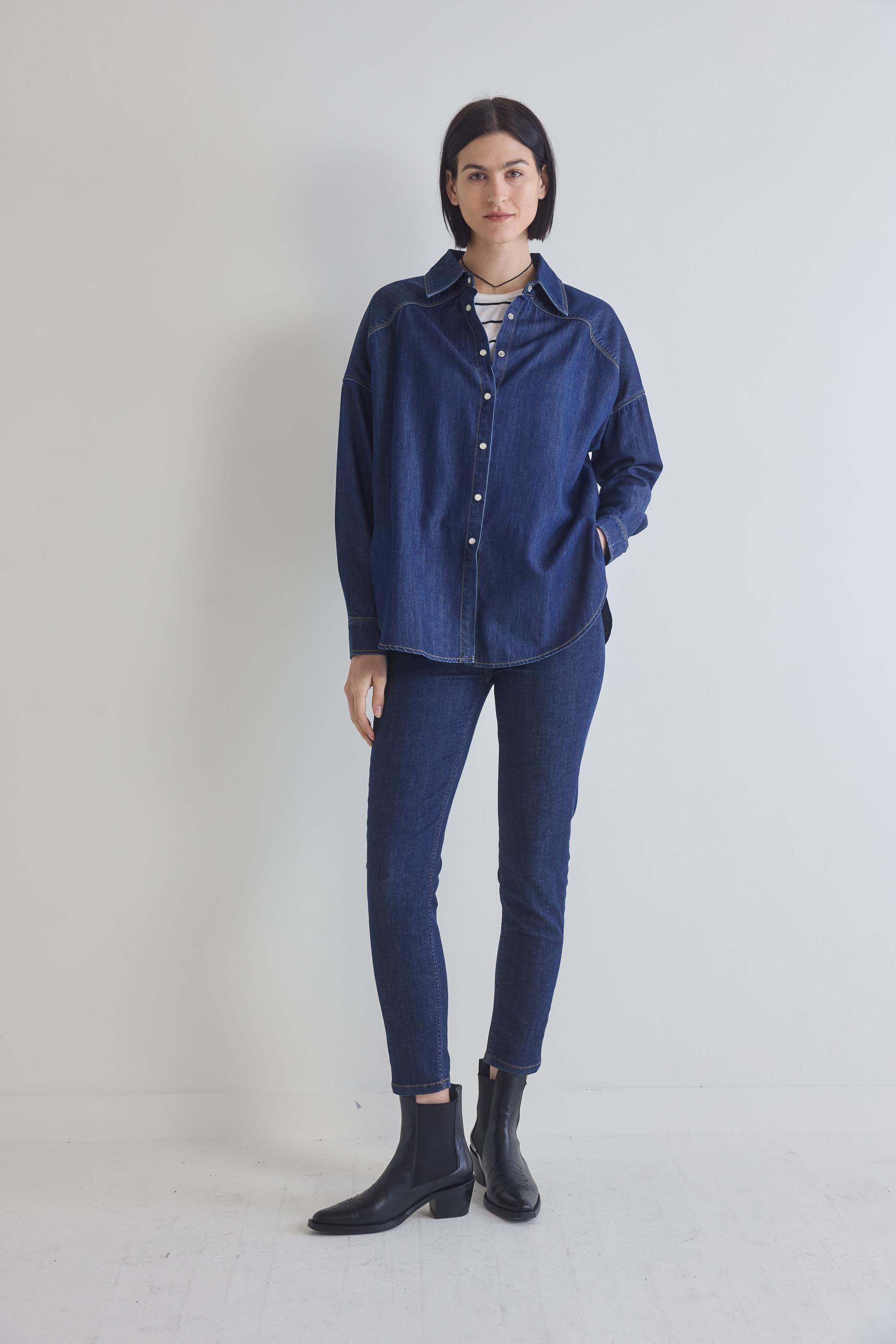 Refine Oversized Denim Tunic Product Image