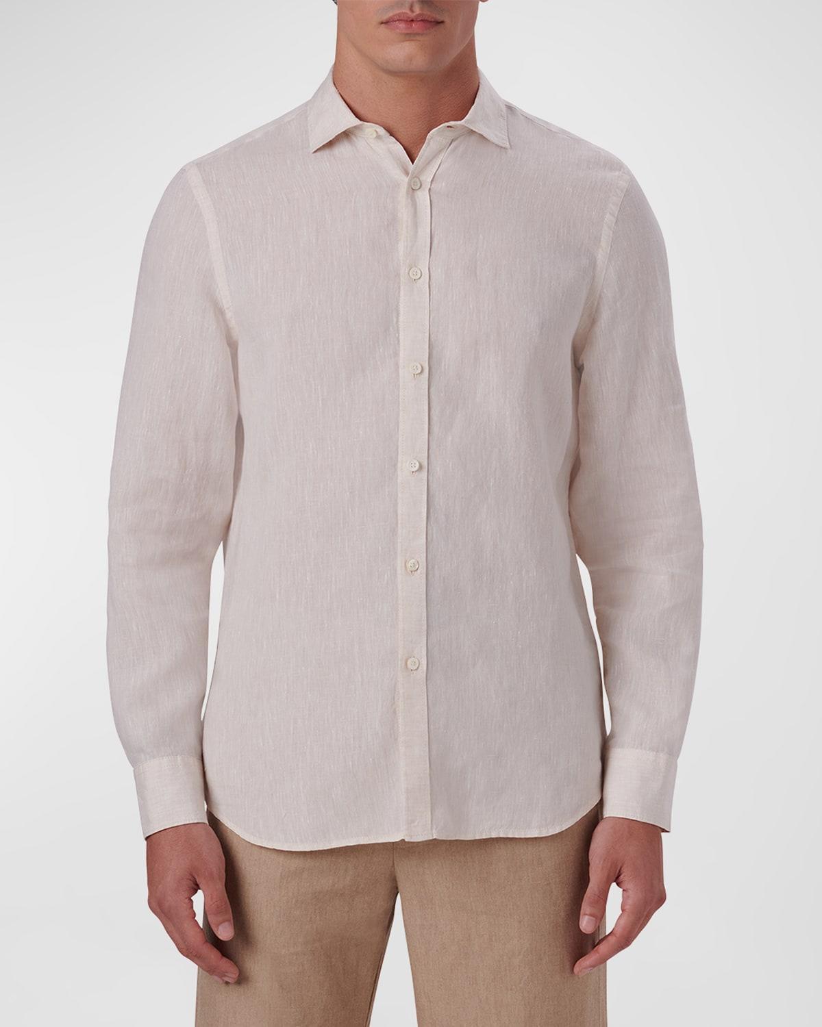 Mens Linen Sport Shirt Product Image