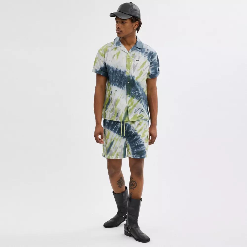 Tie Dye Shorts In Organic Cotton Product Image