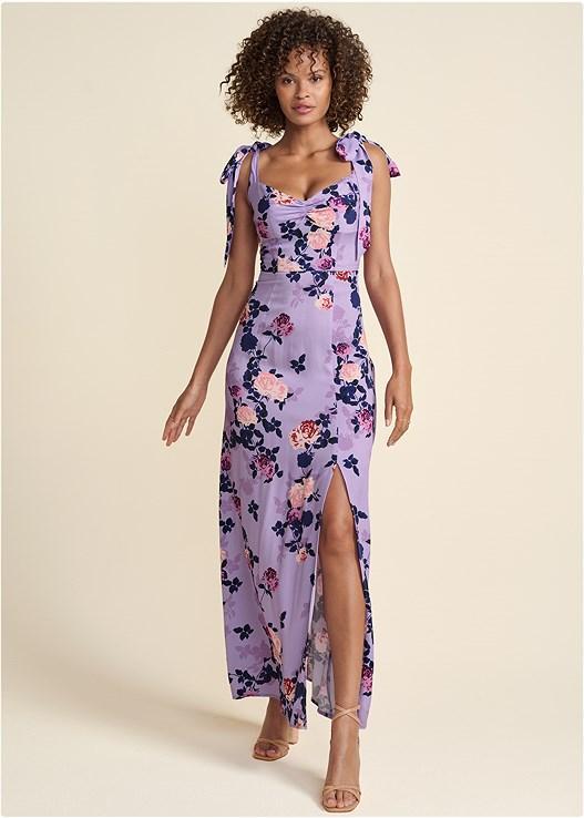 Tie Shoulder Maxi Dress Product Image