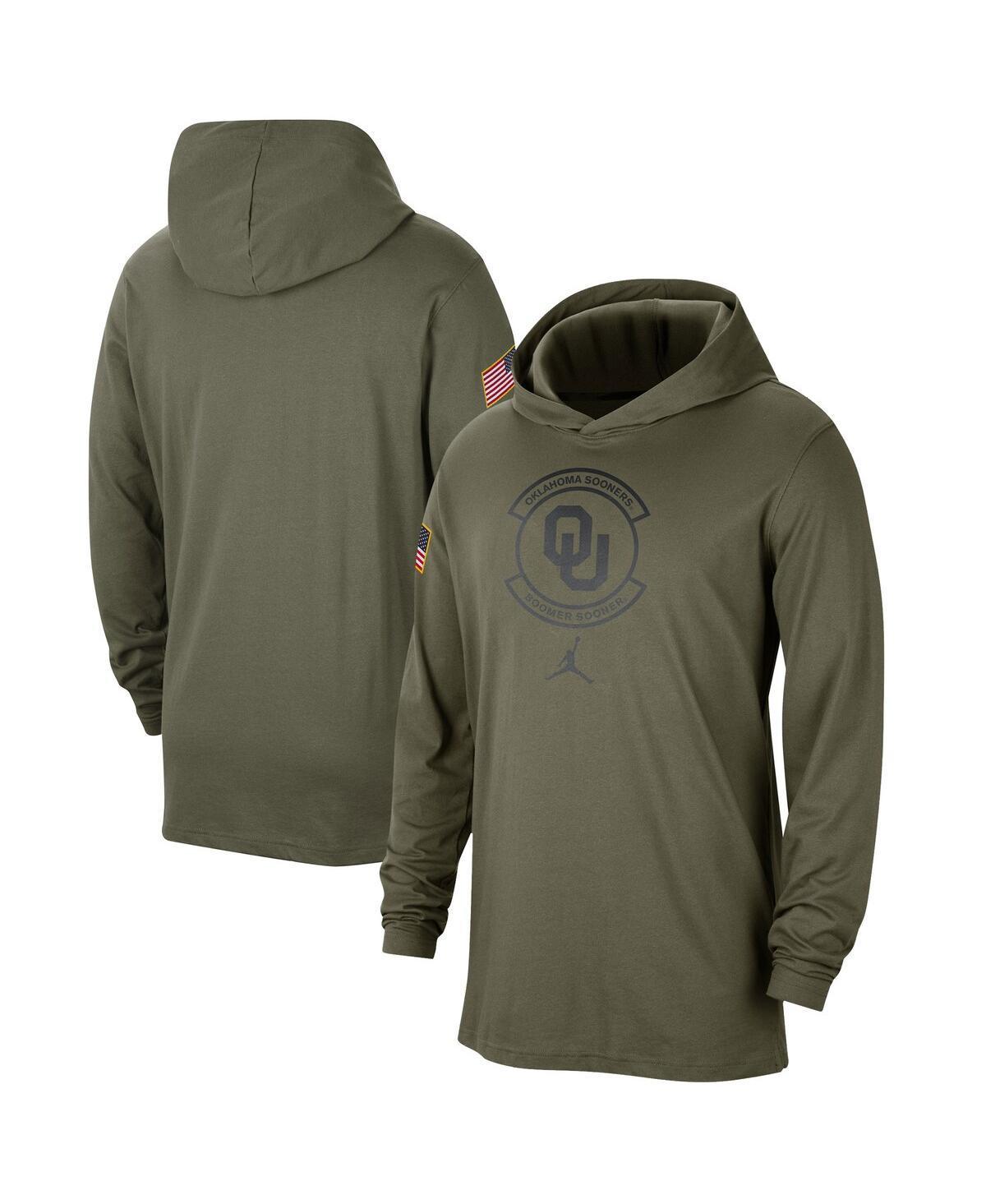 Mens Jordan Olive Florida Gators Military-Inspired Pack Long Sleeve Hoodie T-shirt Product Image