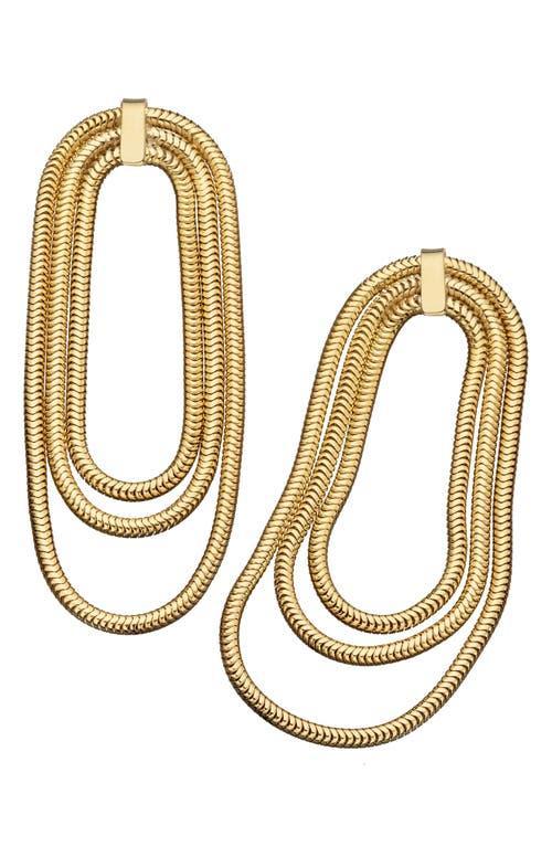 Womens Julia 14K-Gold-Plated Chain Earrings Product Image