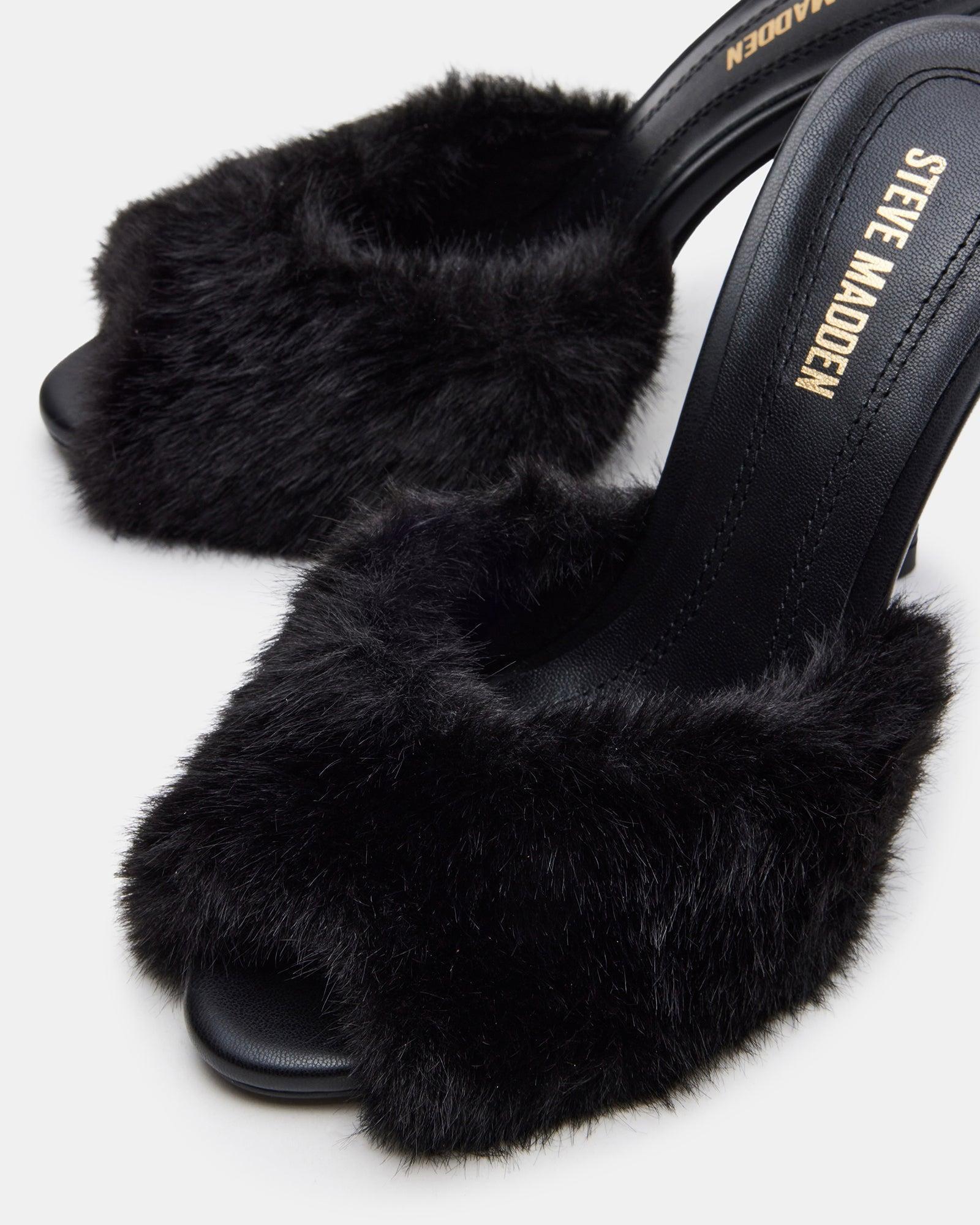 PRIYA FAUX FUR BLACK Female Product Image