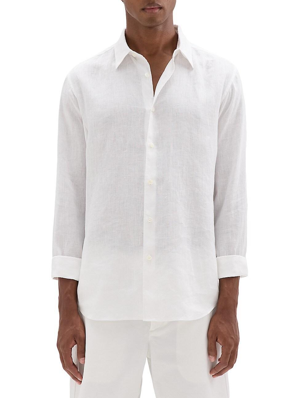 Mens Irving Long-Sleeve Linen Shirt Product Image