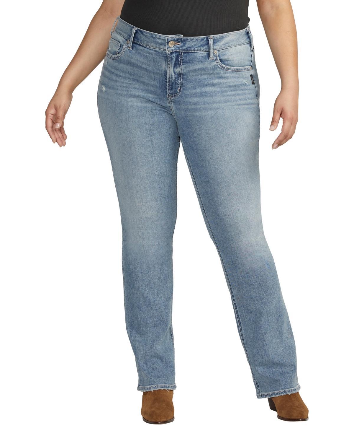 Silver Jeans Co. Elyse Mid Rise Slim Bootcut Jeans Product Image