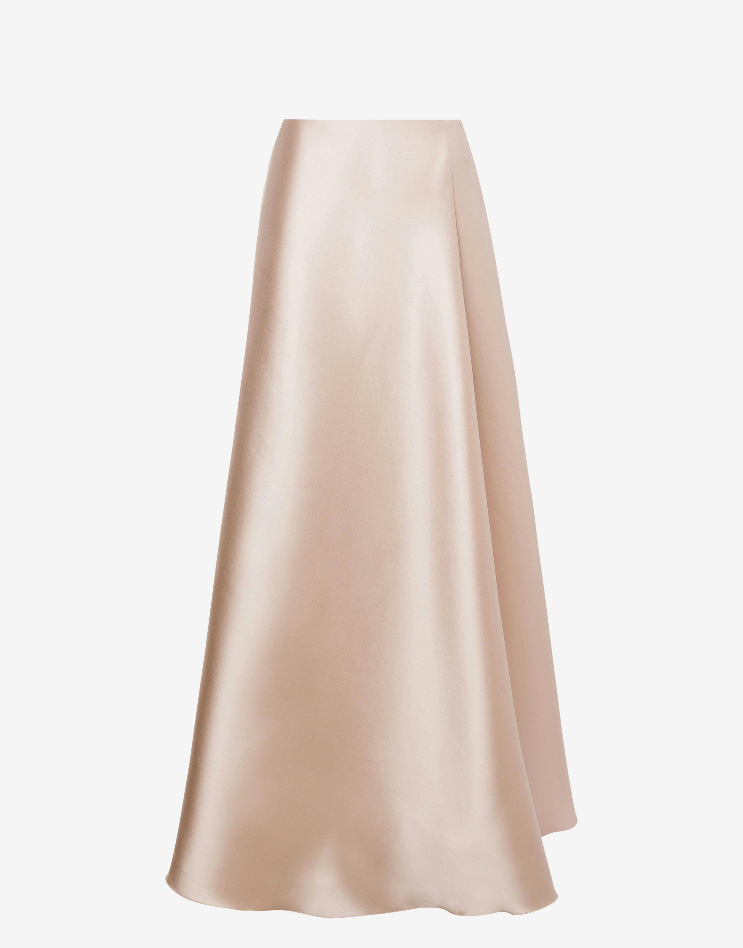 Long skirt in mikado Product Image