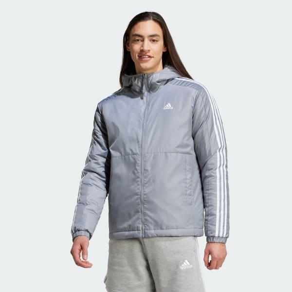 Essentials 3-Stripes Insulated Hooded Jacket Product Image